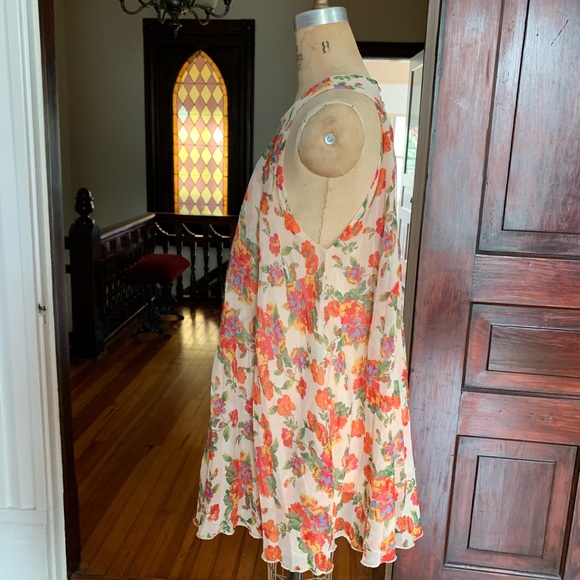 Free People Floral  dress XS EUC - Picture 3 of 8
